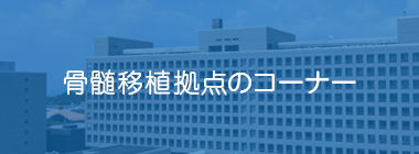 骨髄移植拠点のコーナー